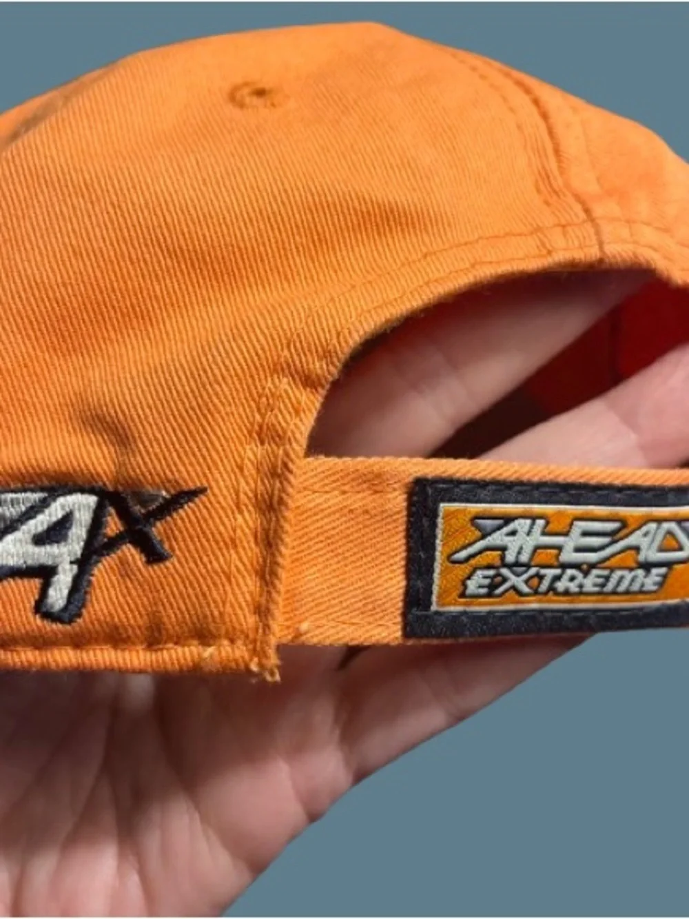 VTG Ahead Extreme Fit Blank Baseball Cap Hat Orange AX Deadstock NWT Unisex